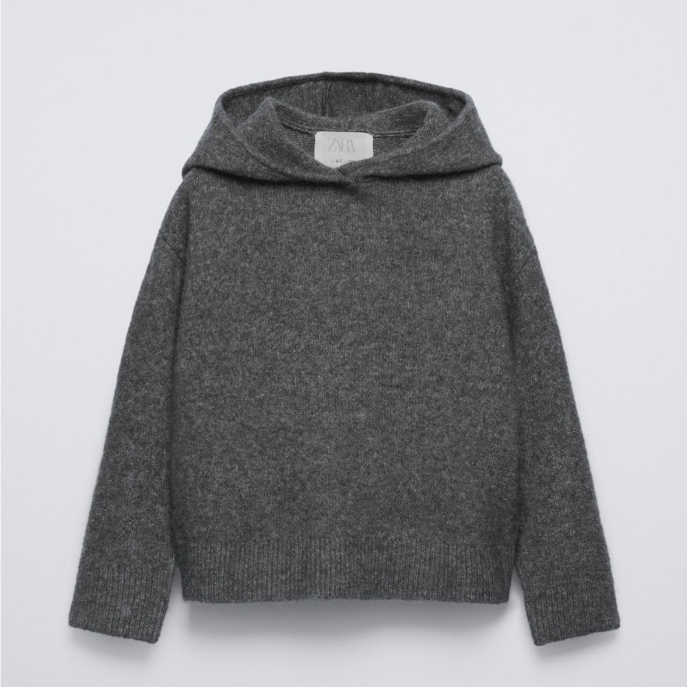 Zara Anthracite Knot Hooded Sweater and Pants 8/9 - Picture 2 of 15